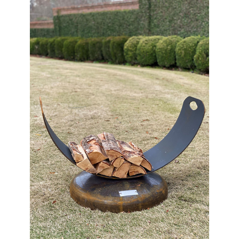 Anona 37'' W Metal Log Rack