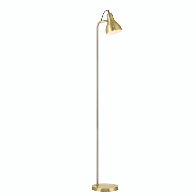 Gulien 53'' Task Floor Lamp, Polished Brass
