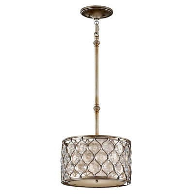 Chavira 1 - Light Gold Crystal Pendant