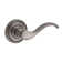 Curve Single Dummy Door Lever with Traditional Round Rose