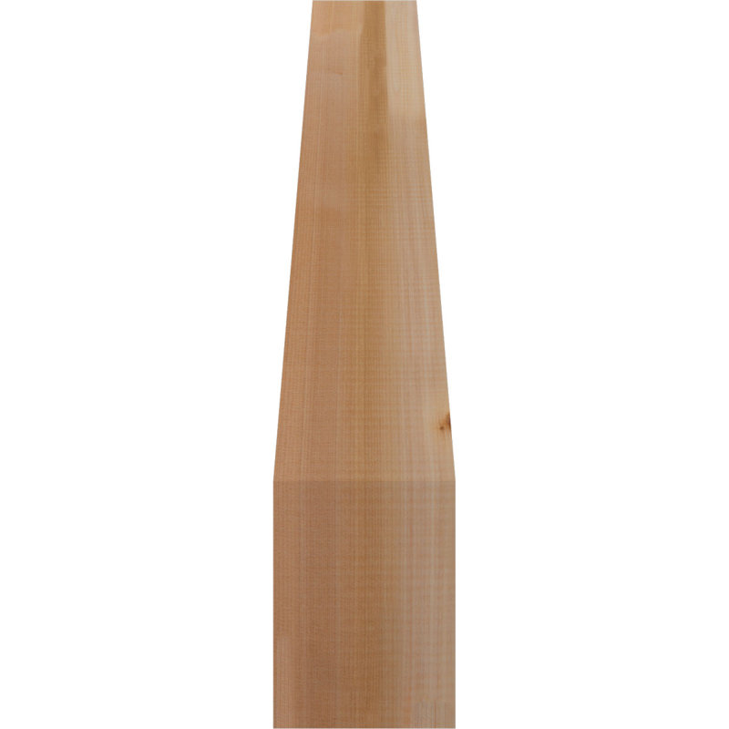 Attelle impériale du genou, Cèdre rouge, Lisse, H 28 po x l 5,5 po x P 22 po