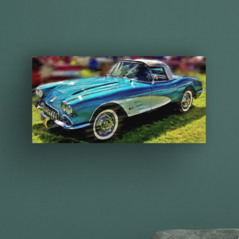«58 Corvette 1» par David Manlove, impression sur toile tendue, H 16 po x l 32 po x P 2 po