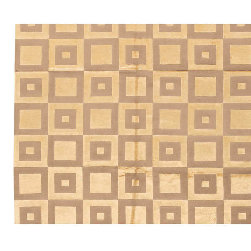 Geometric Area Rug in Ivory