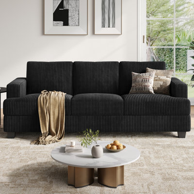 89 Inch Sofa Couch, Fabric 3 Seater Sofa for Living Room Apartment Office