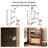 Ciauna 16 Pair Shoe Storage Cabinet with 2 Storage Drawer-1504740869