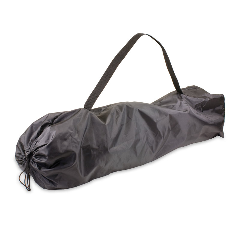 Reclining Camp Chair with Carry Bag Manuel, Black / Gray