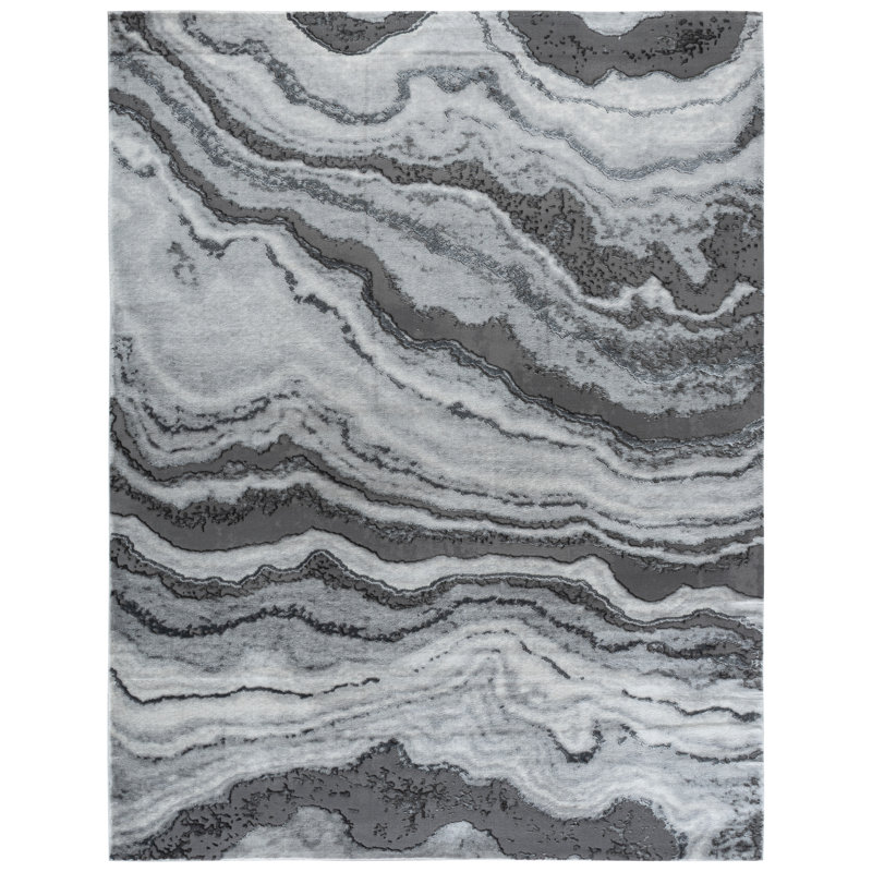 Quiln Performance Abstract Rug, Rectangle 8' x 10'