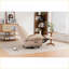 Fauteuil inclinable électrique pivotant inclinable avec port USB, Bluetooth, multifonction | Leathaire brun clair-1965163229