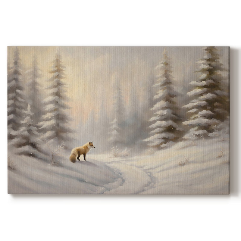 Paysage rétro CLCLV, H 13 po x l 19 po x P 1,5 po, Toile tendue