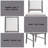 Weathered Gray 7Pcs Dining Room Set
