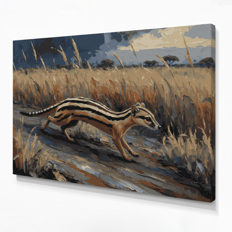 Art animalier sur toile sauvage, H 11 po x l 14 po