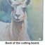 Llama Glass Cutting Board Large