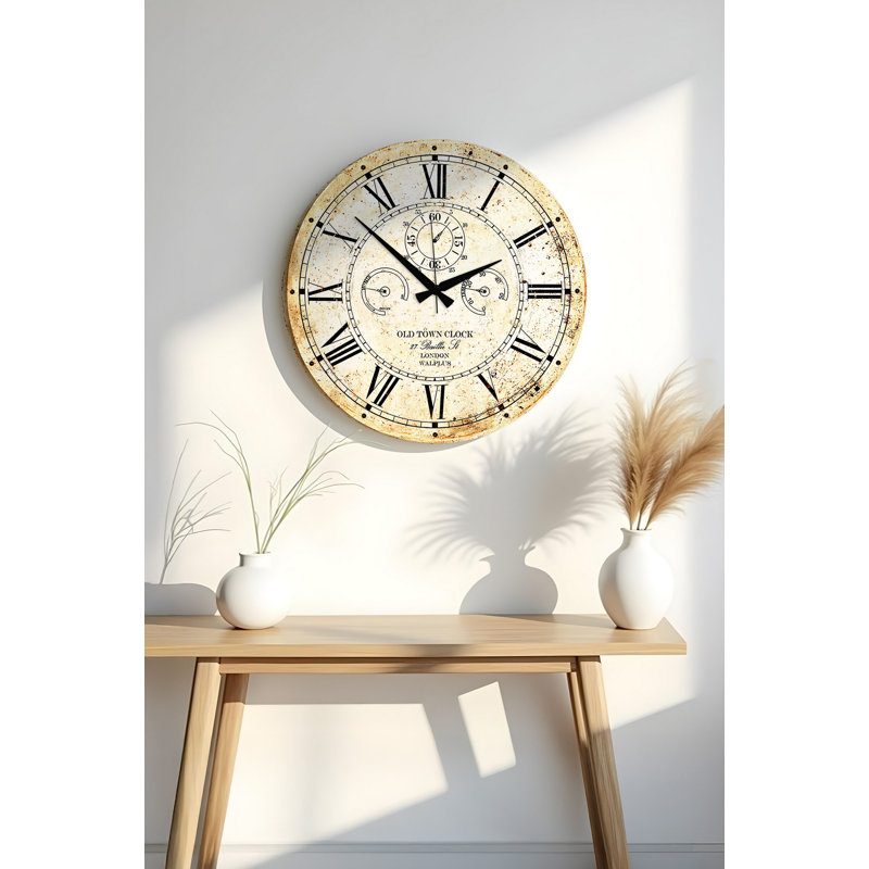Elegant Decorative MDF Clock, 19.7 x 19.7 inches | 100% MDF, Thickness: 0.2 inches | Perfect for Home or Office Decor, Stylish Design, Adds a Modern Touch to Any Room