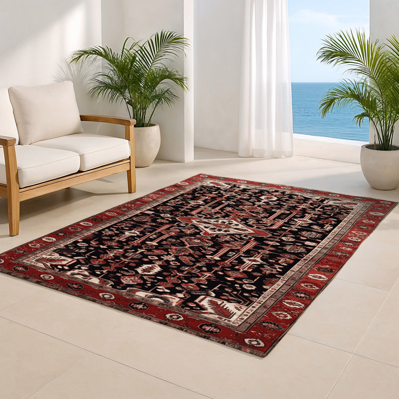 Turkish Brown Indoor and Outdoor Area Rug, Rectangle 2' x 3'