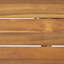 Table de salle à manger d'extérieur en bois d'acacia
