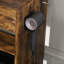 Table de coiffeuse avec miroir et lumières DEL réglables, prise de courant, support pour séchoir à cheveux et tabouret - coiffeuse compacte pour petites chambres-1363434899