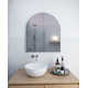 Two Door Steel Frame Arch Shape Medicine Cabinet