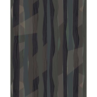 7m x 75cm Matte Abstract Forest Wallpaper Roll