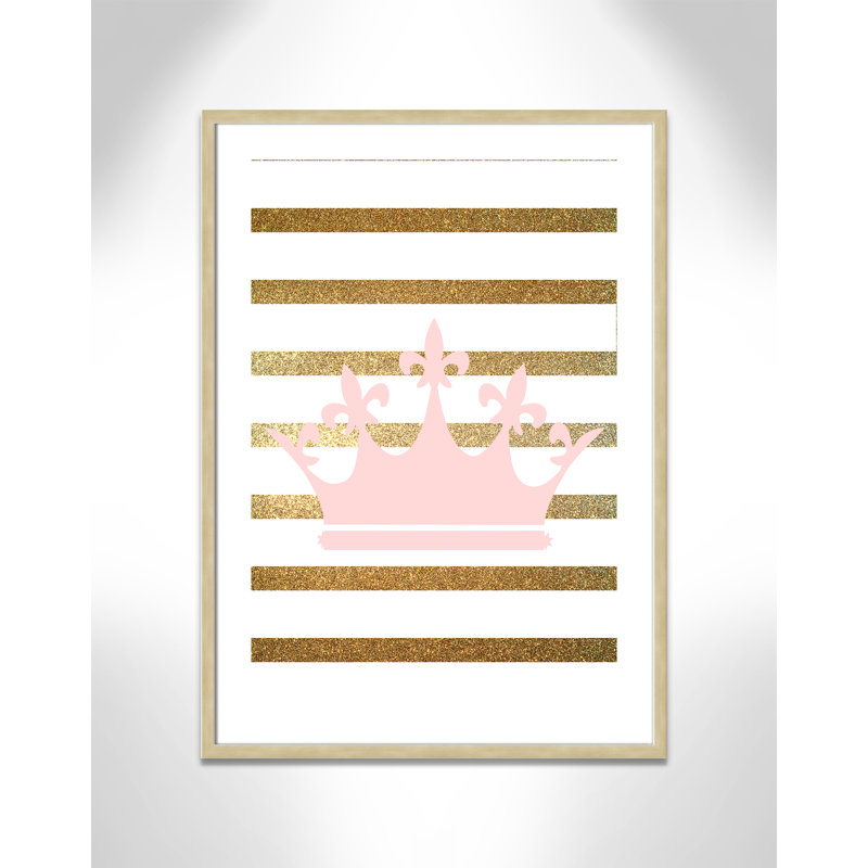 Fairy Tale Fairytale 4, impression sur papier, H 35,5 po x l 25,5 po x P 1,19 po, Encadré de boîte champagne clair