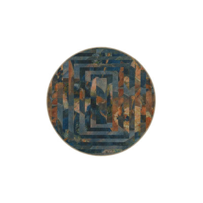 Tapis intérieur / extérieur bleu Aldo