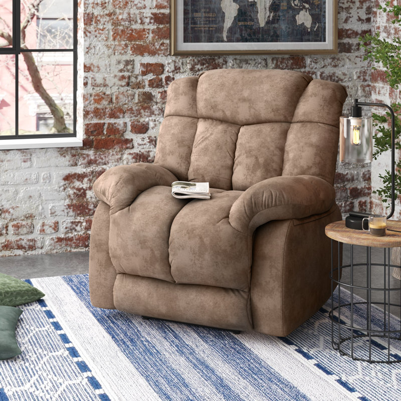 Fauteuil inclinable lève-personne en microfibre 36,6 po, Microfibre chameau