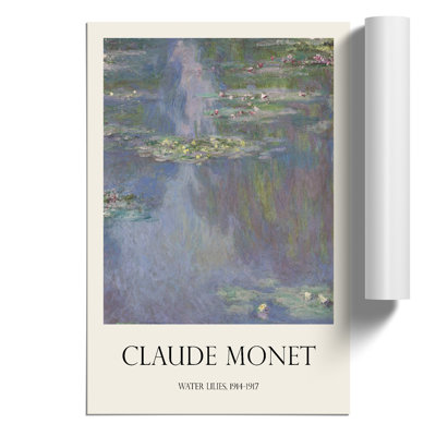 Water Lilies Lily Pond Print by Claude Monet - Frameless Print