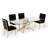 Verdugo Glass Top Metal Base Dining Table