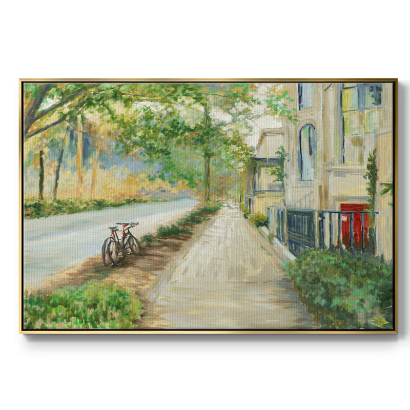 Côté ensoleillé de la rue, H 27 po x l 41 po x P 2 po, Or