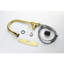 Robinet de cuisine à poignée simple en acier inoxydable de couleur or brossé - rétractable pour une distribution d'eau douce et durable à long terme, poids de 4,23 lb-1126335421