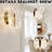 Modern Glam Butterfly Gold Wall Sconce - Acrylic Cut Design  Warm Led Glam Wall Light