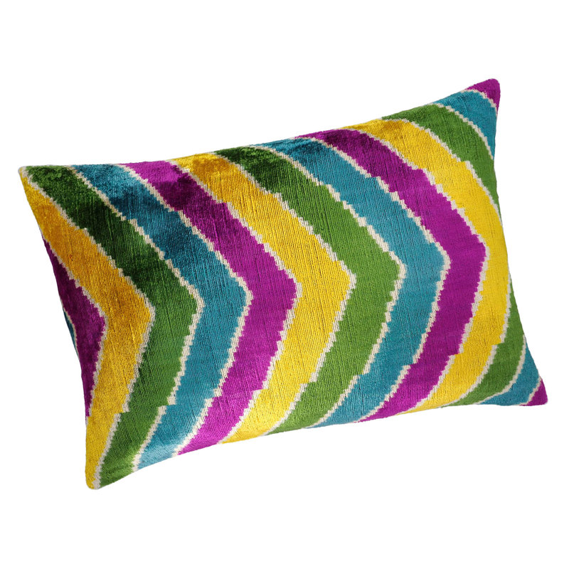 Ikat Silk Pillow Cover