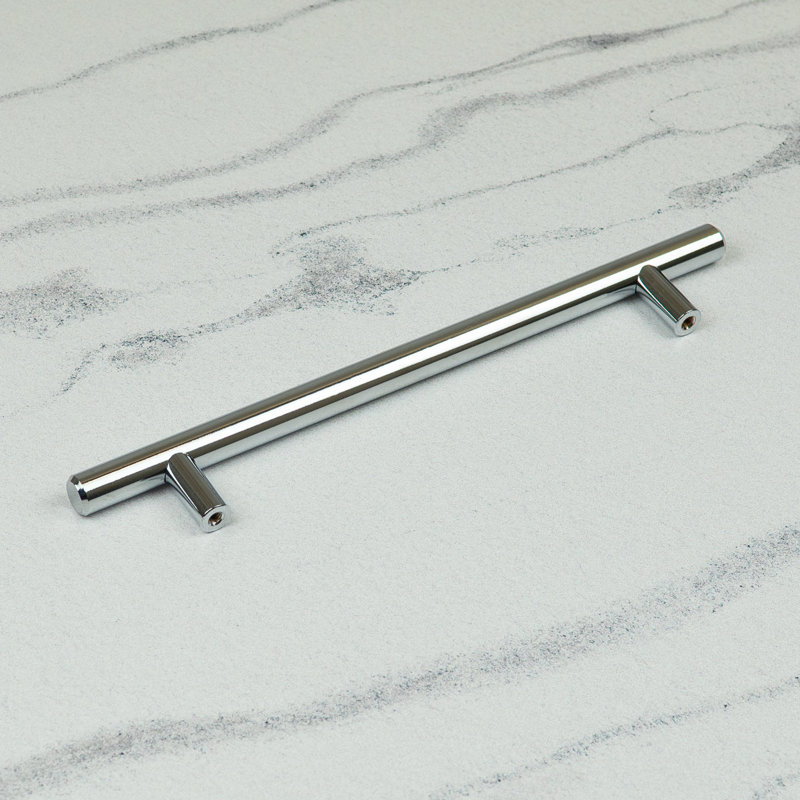 Polished Chrome T-Bar Handles , 160mm