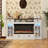 Mixed Colour Sideboard Buffet Cabinet With LED Lights And Fireplaces