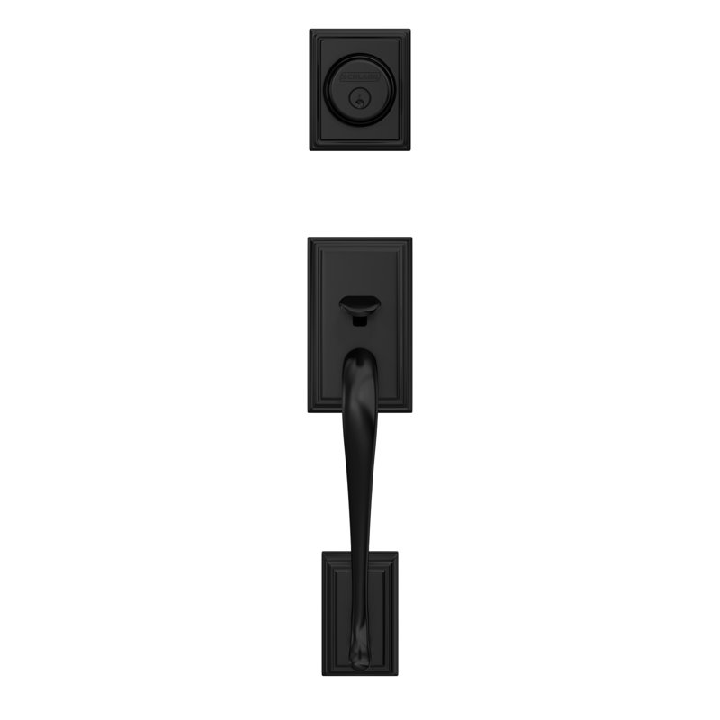 Addison Inactive Exterior Dummy Entry Set, Matte Black