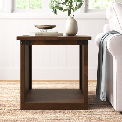 Hungerford Farmhouse 24 Inch Side Table, No Assembly Required