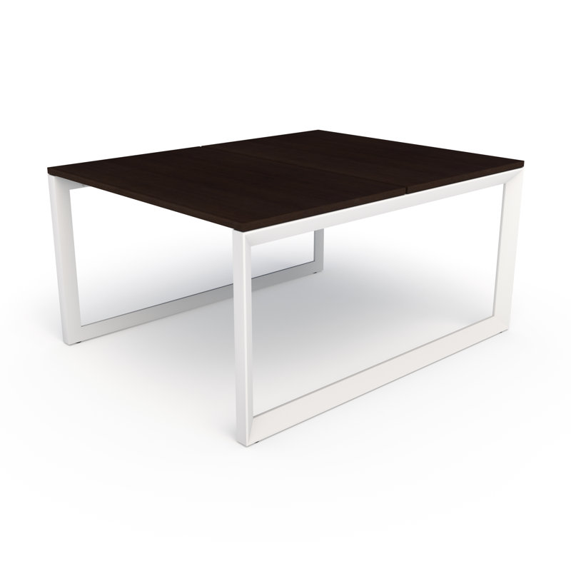 Pivit Benching Workstation, 30" H x 48" W x 60" D, Cafe/White