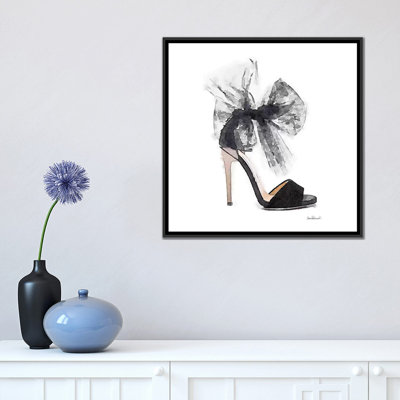 " Fashion Shoe In Black Sheer, Square " by Amanda Greenwood