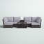 Ensemble de conversation pour 4 personnes avec coussins Anndale
