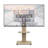 Adjustable Mobile TV Stand with Mount for 32-75 Inch TVs, Rolling Entertainment Cart with Storage Shelves-125973575