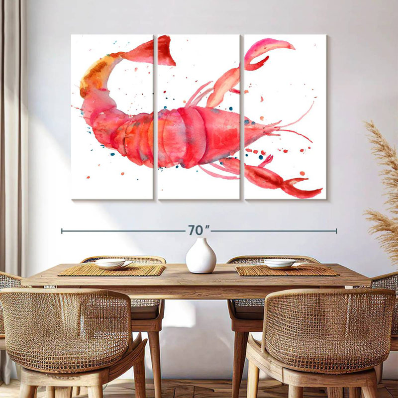 Homard rouge Brampt, H 42 po x l 65 po