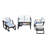 Betzaira 6 - Person Patio Conversation Set with Cushions