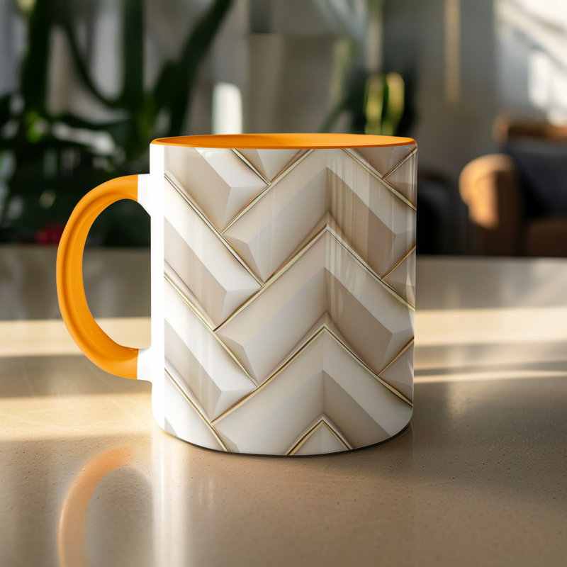 Ceramic Coffee Mug, Orange