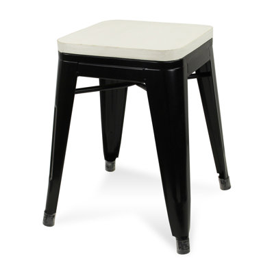 Chaise sans dossier en métal galvanisé 18 po