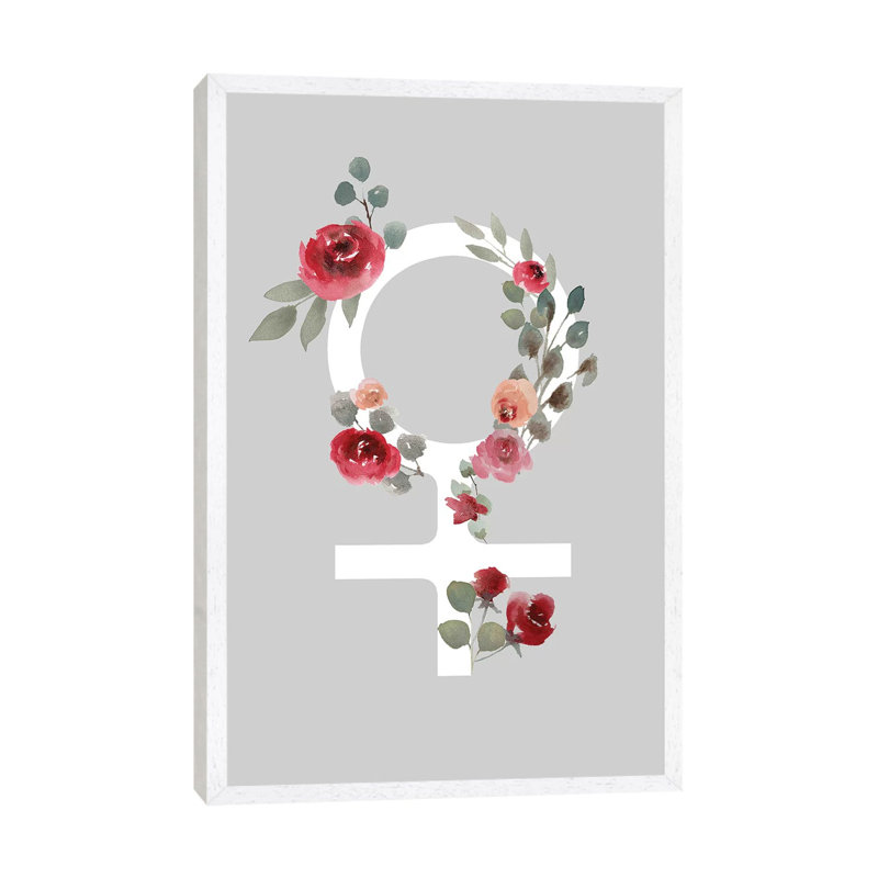 Femme I 1 Piece Wall Art on Canvas, 66.04cm H x 45.72cm W x 3.81cm D, White Framed