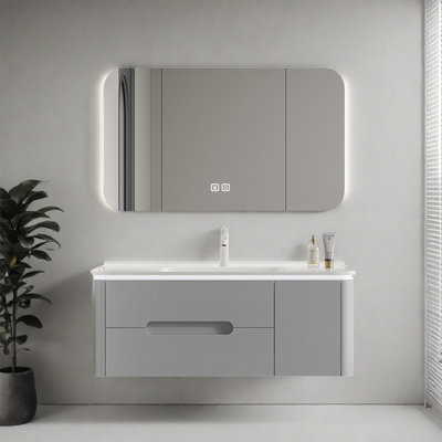 French minimalist style bathroom cabinet