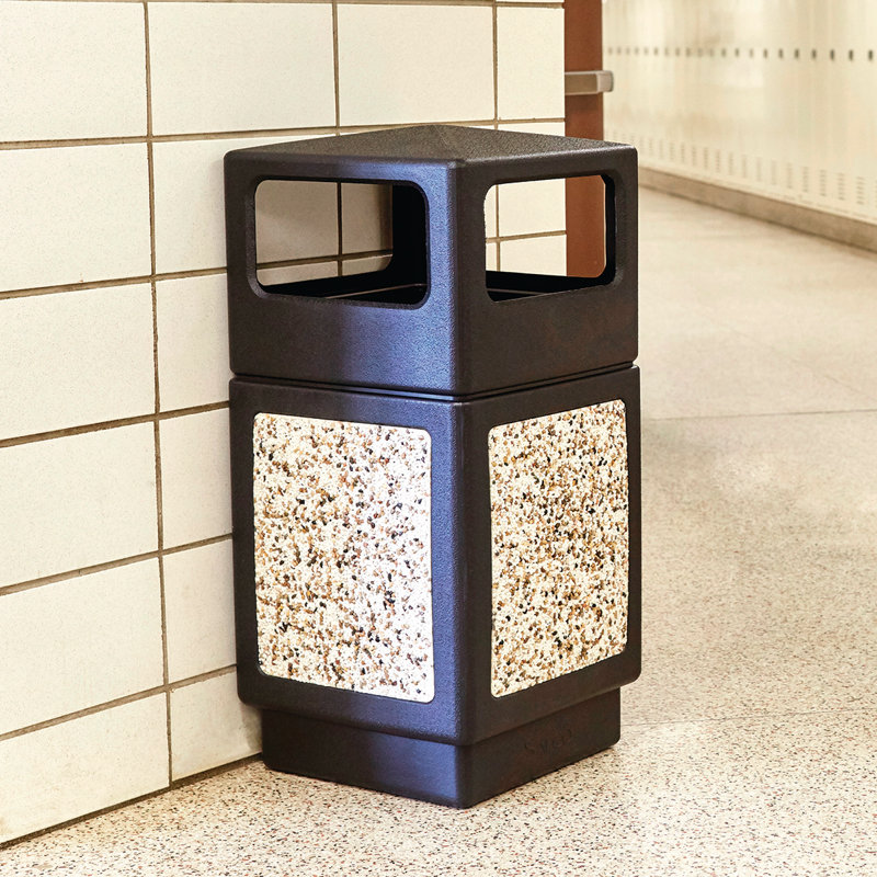 Poubelle 38 gallons Canmeleon, Noir