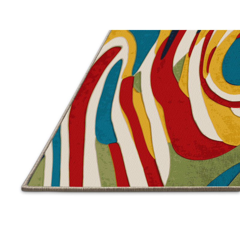 Lively Riff Rug, Round 4'