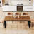 Zaiveon 78.74" Iron Dining Table(Chairs not included)-854944365-846784629