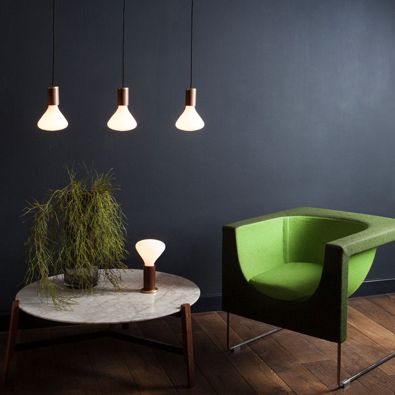 Luminaire suspendu Noma en noyer