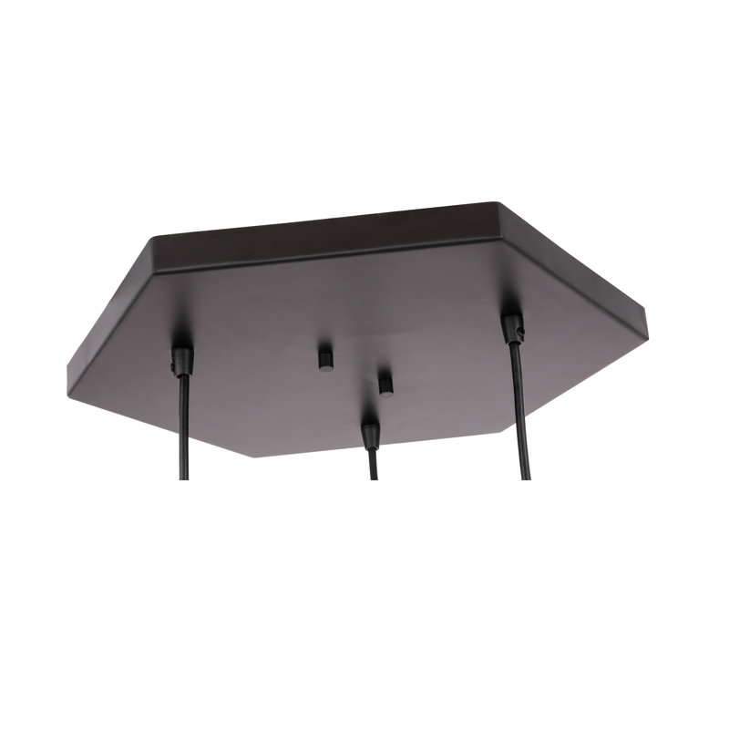 Luverne 3 - Light Cluster Pendant, Nickel/Black